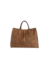 BOLSA GUCCI LIMITED EDITION PYTHON JACK SOFT TOTE MARROM ORIGINAL