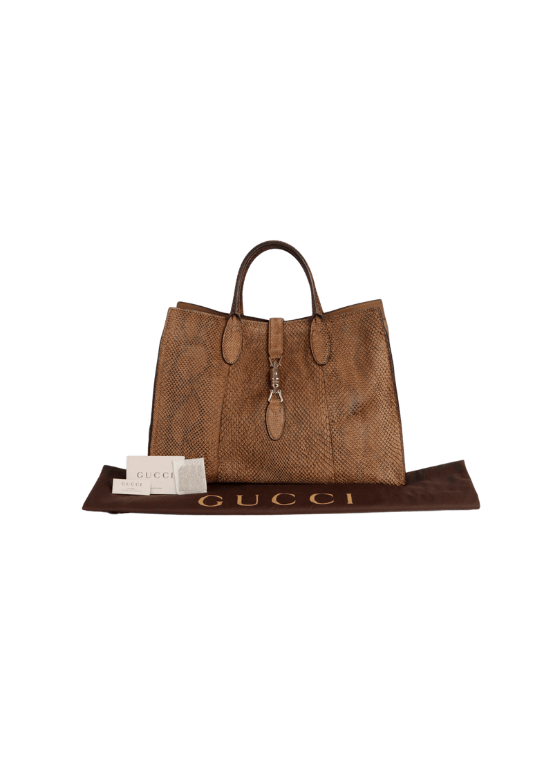 LIMITED EDITION PYTHON JACK SOFT TOTE