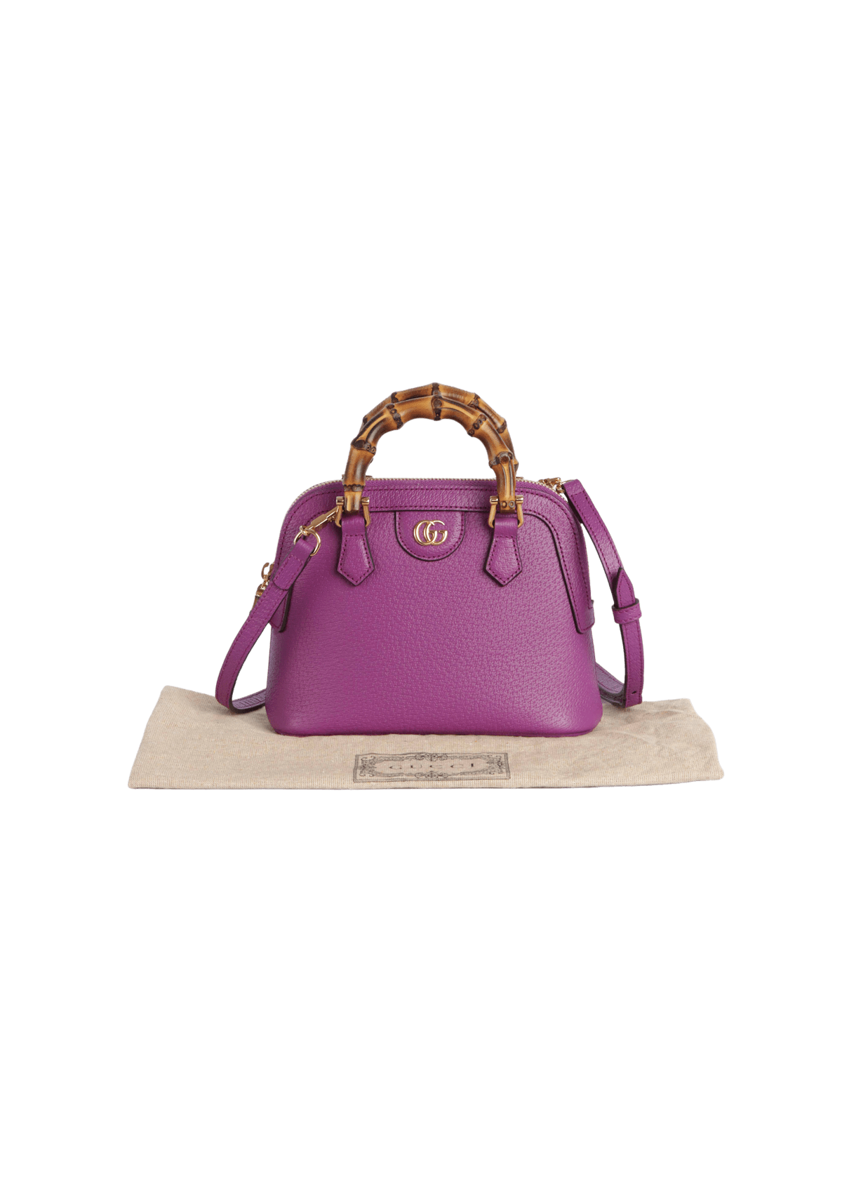 BOLSA GUCCI MINI DIANA BAG ROXO ORIGINAL Gringa
