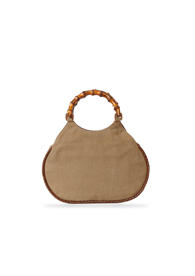 NYLON BAMBOO HANDLE BAG