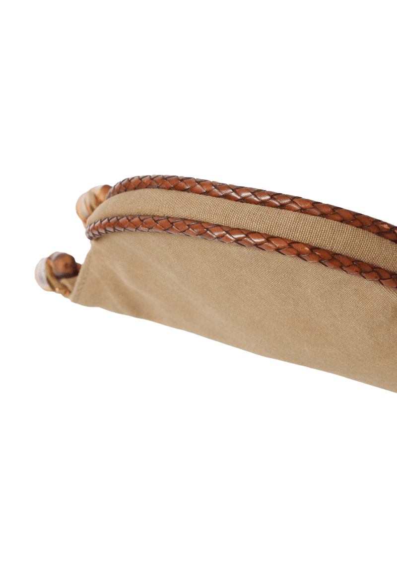 NYLON BAMBOO HANDLE BAG