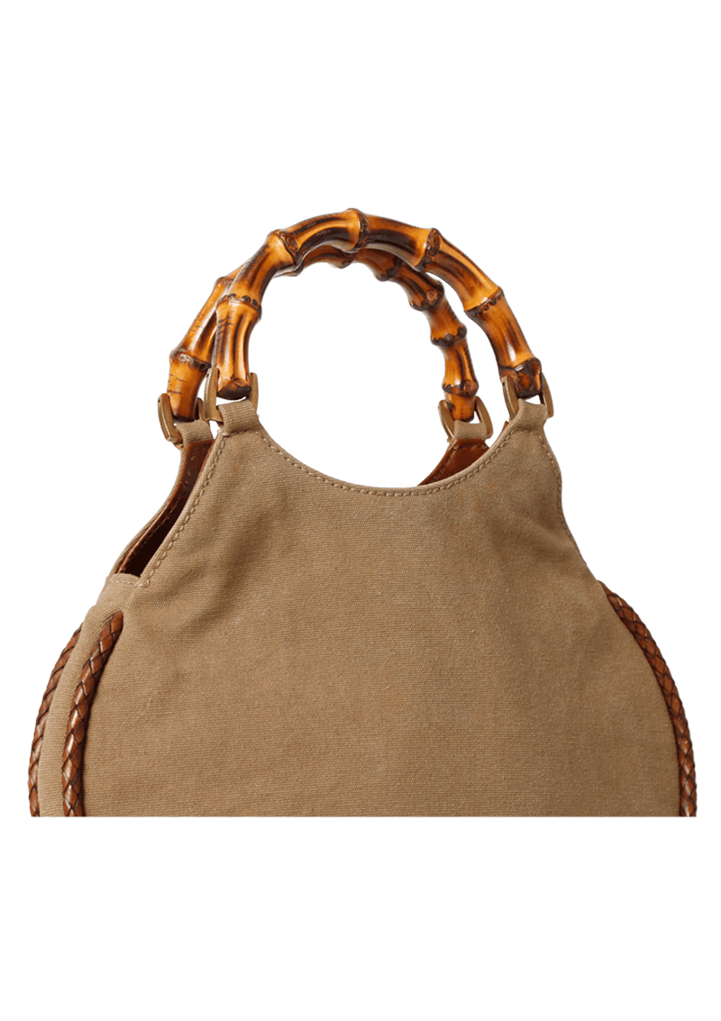 NYLON BAMBOO HANDLE BAG