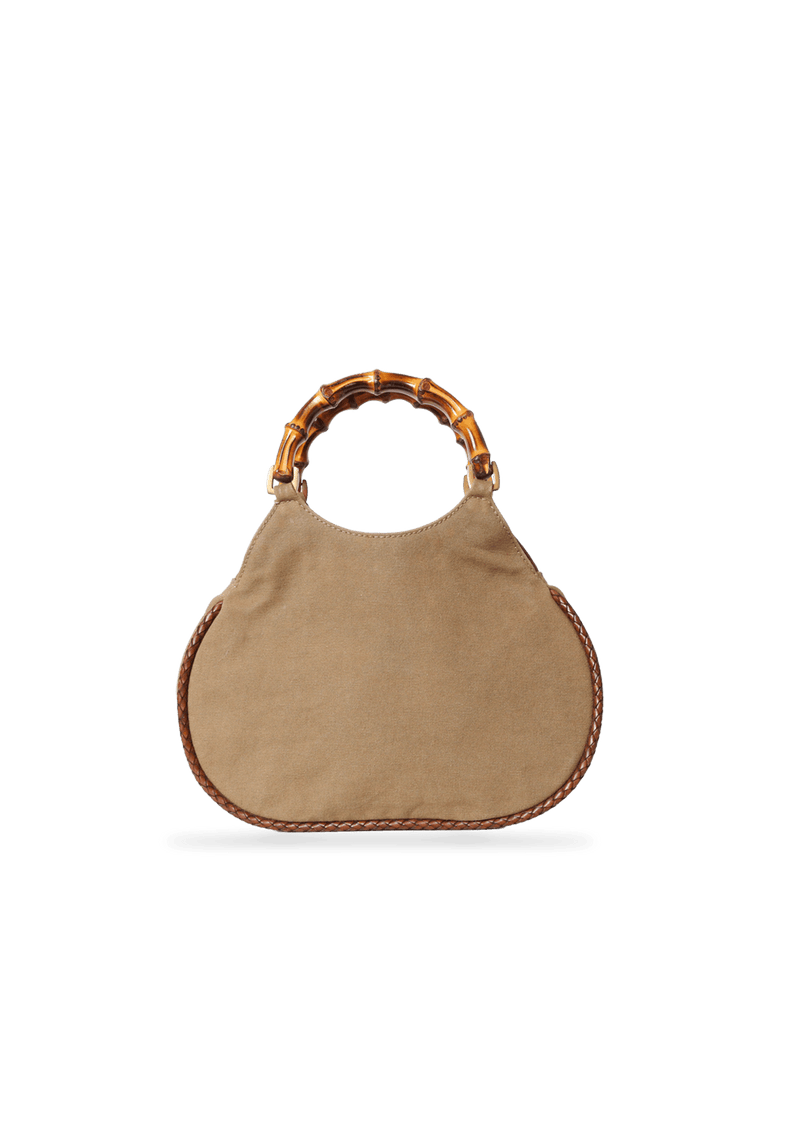 NYLON BAMBOO HANDLE BAG