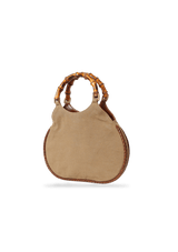 NYLON BAMBOO HANDLE BAG