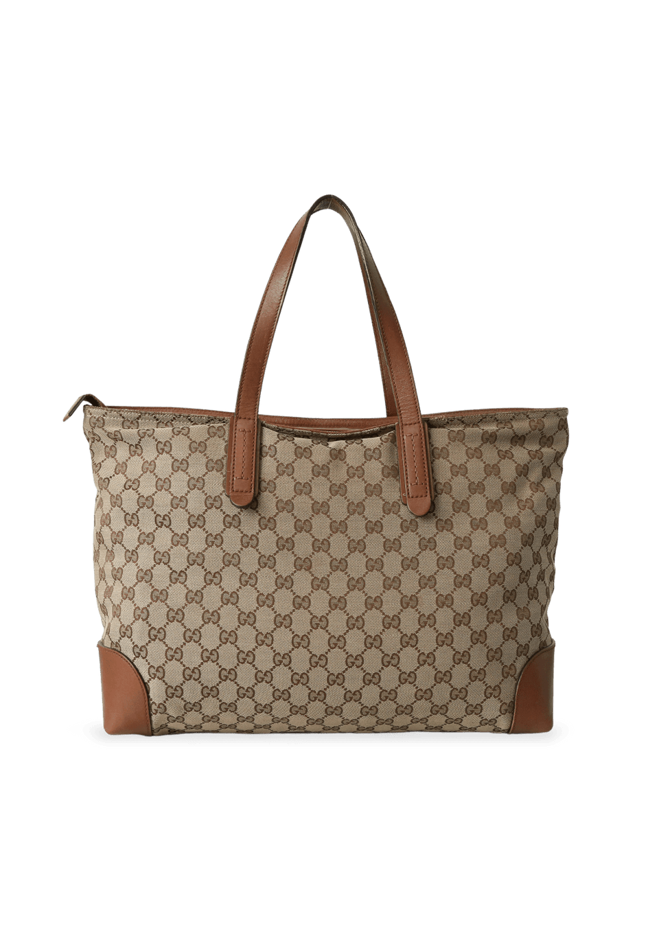 BOLSA GUCCI ORIGINAL GG CANVAS ZIP TOTE MARROM – Gringa