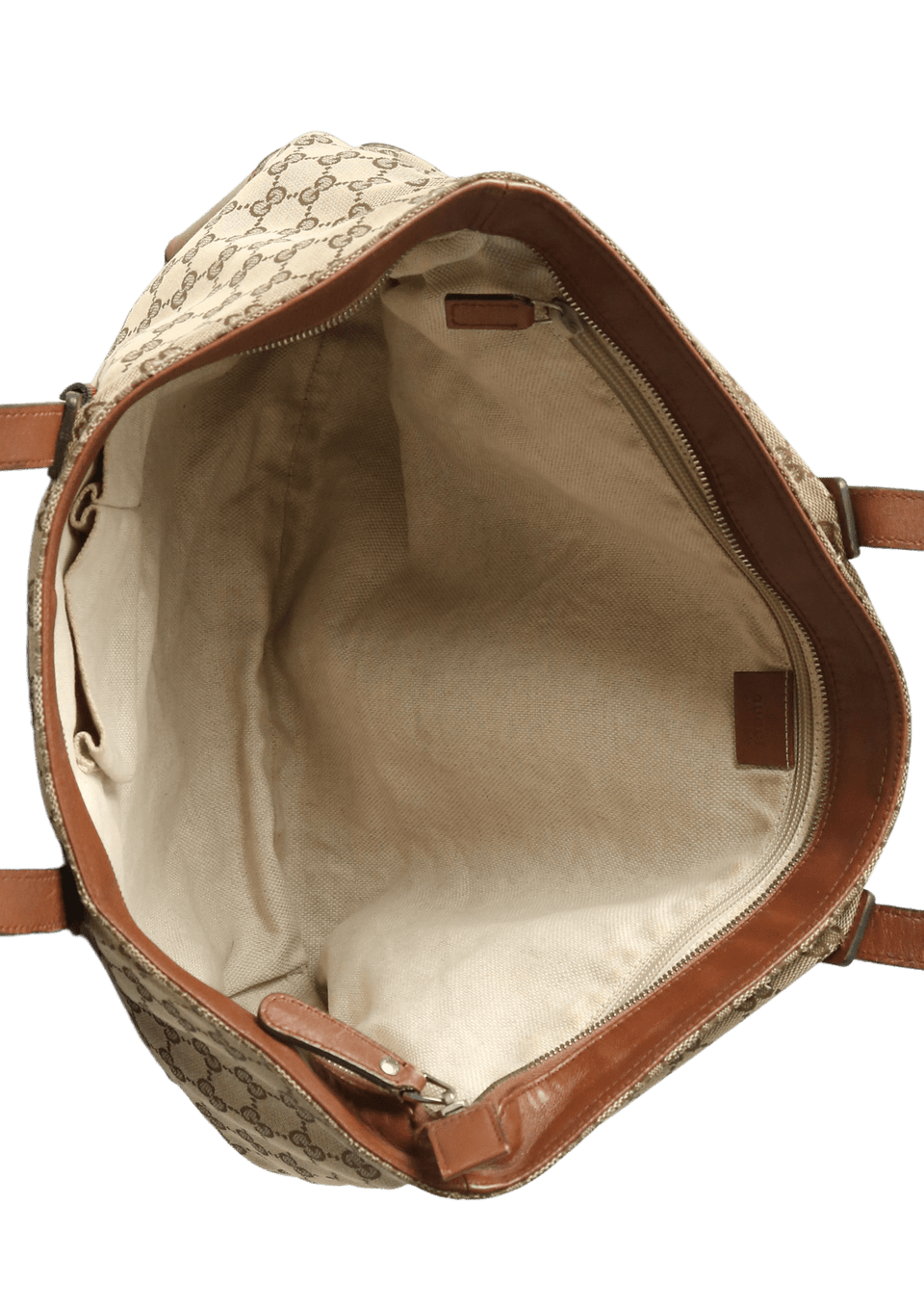 BOLSA GUCCI ORIGINAL GG CANVAS ZIP TOTE MARROM – Gringa