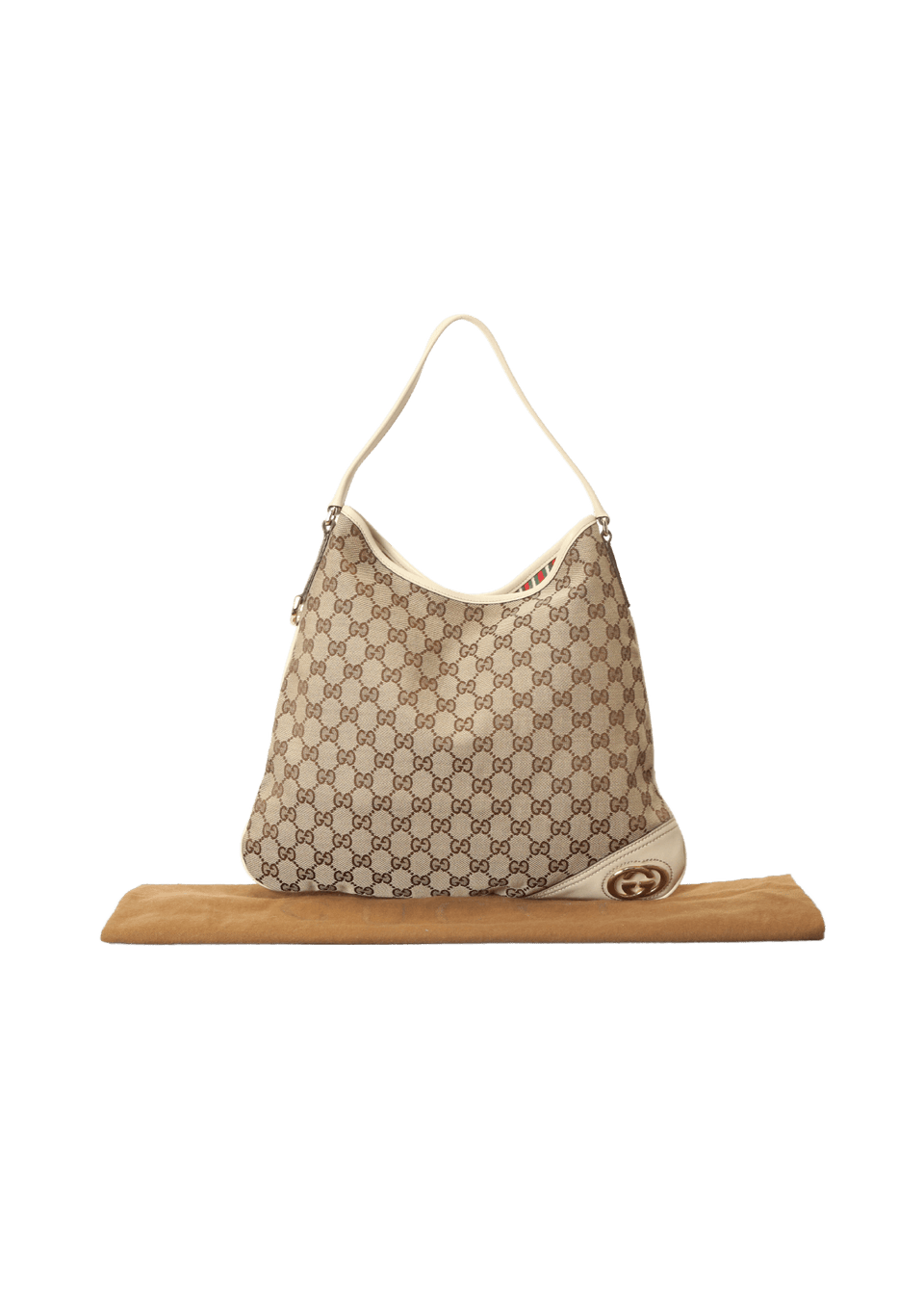 BOLSA GUCCI SMALL GG CANVAS NEW BRITT BAG BEGE ORIGINAL – Gringa