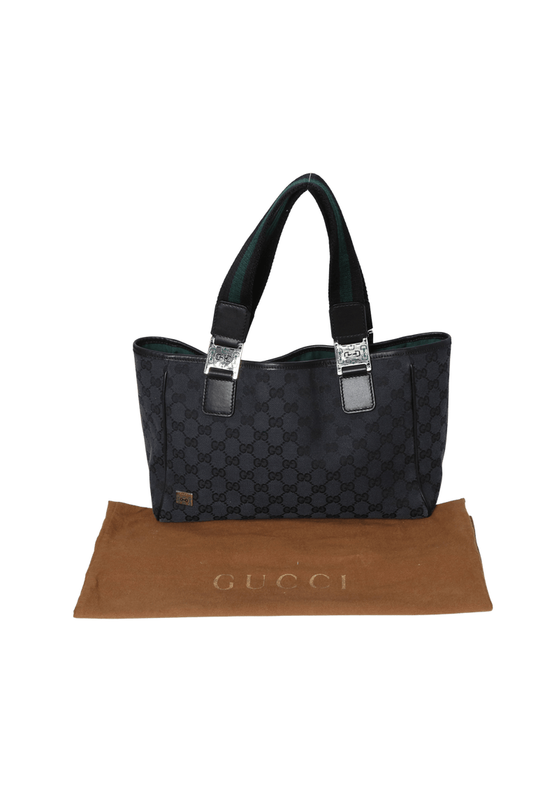 SMALL GG CANVAS OPEN TOTE