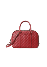 SMALL MICROGUCCISSIMA COVERTIBLE TOP HANDLE BAG