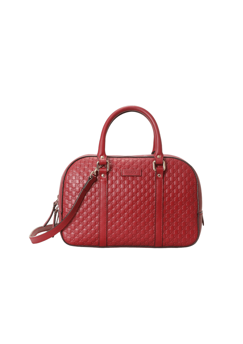 SMALL MICROGUCCISSIMA COVERTIBLE TOP HANDLE BAG