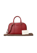 SMALL MICROGUCCISSIMA COVERTIBLE TOP HANDLE BAG