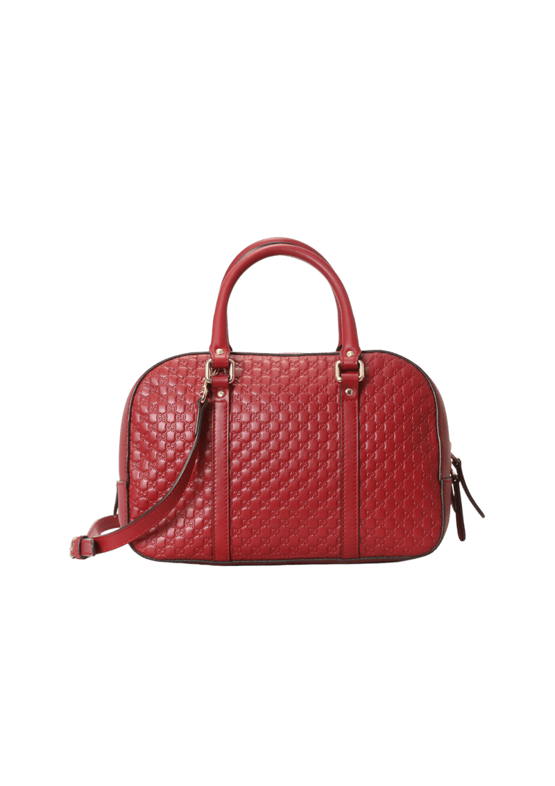 SMALL MICROGUCCISSIMA COVERTIBLE TOP HANDLE BAG