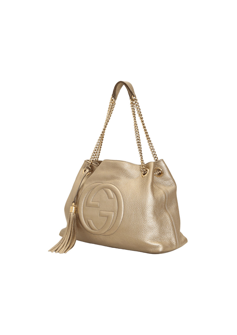 BOLSA GUCCI SOHO CHAIN TOTE DOURADA ORIGINAL – Gringa