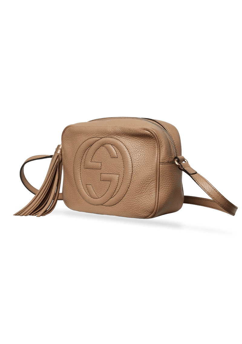 Bolsa Tiracolo Gucci Soho Disco Bege Original - ABSD5