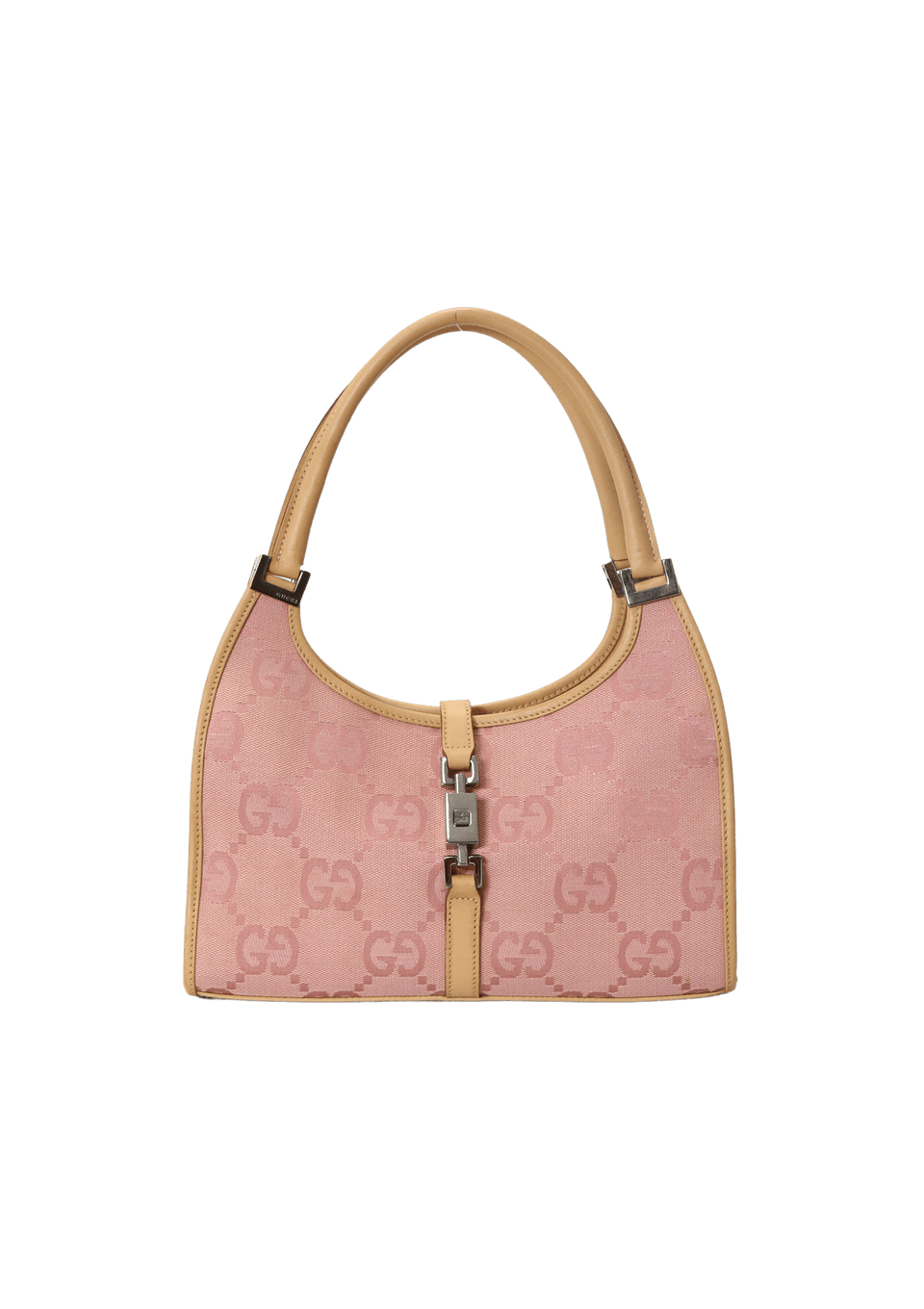 BOLSA GUCCI VINTAGE GG CANVAS JACKIE BARDOT ROSA ORIGINAL – Gringa