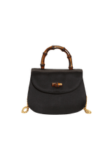 VINTAGE MINI SATIN BAMBOO NIGHT BAG