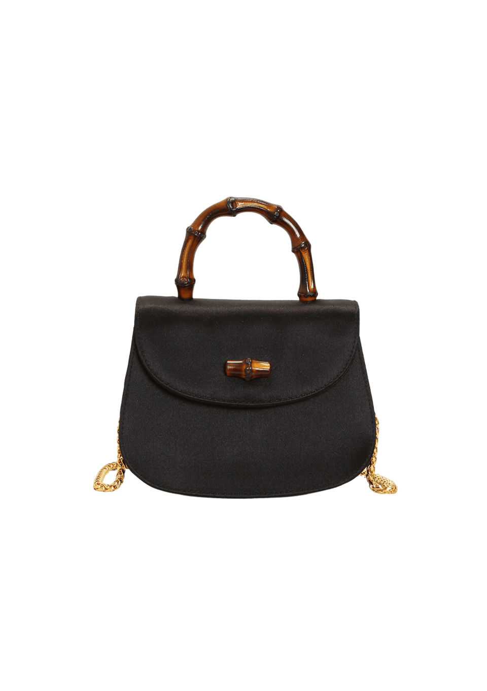 VINTAGE MINI SATIN BAMBOO NIGHT BAG