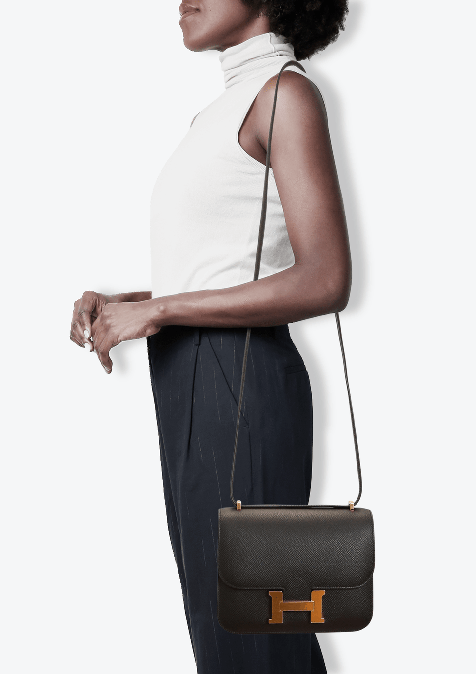 BOLSA HERMÈS EPSON CONSTANCE 18 PRETA ORIGINAL – Gringa