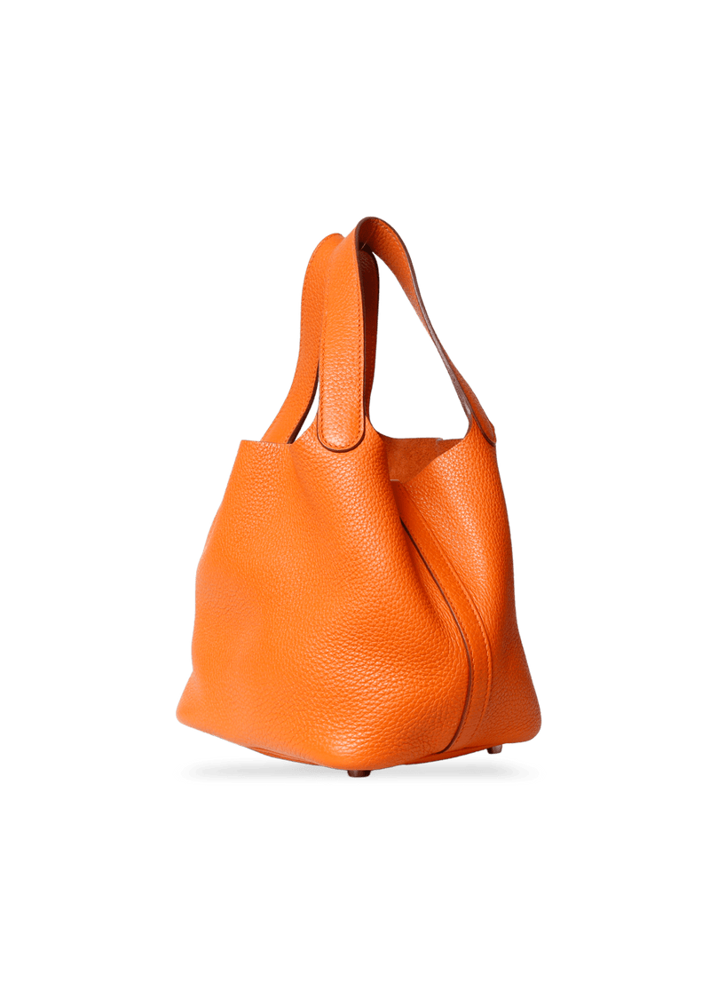 Hermes Picotin Lock 18 Taurillon Clemence Leather Hobo Bag