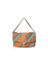 EMBROIDERED SHOULDER BAG