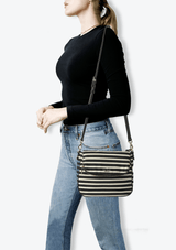 BLACK AND WHITE CROSSBODY