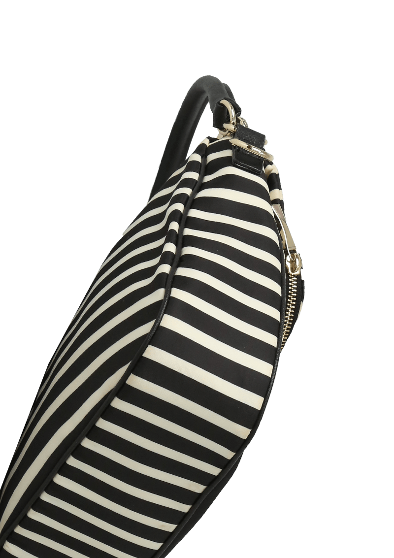 BLACK AND WHITE CROSSBODY