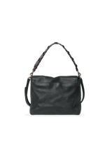 GRAINED FLAP BAG