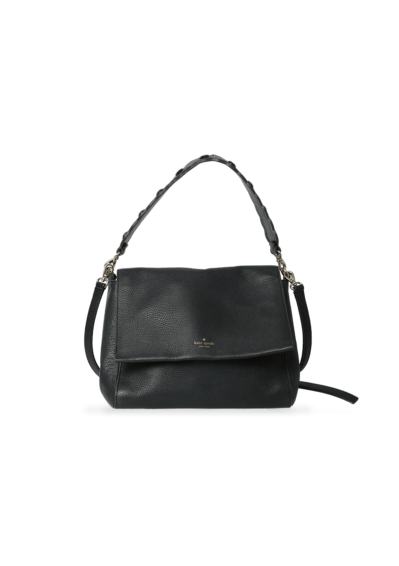 GRAINED FLAP BAG