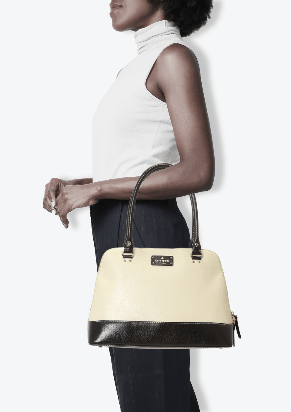 LEATHER BICOLOR BAG