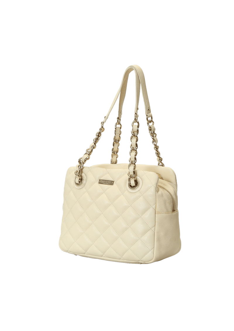 LEATHER CHAIN-LINK BAG