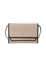 LEATHER FLAP CROSSBODY