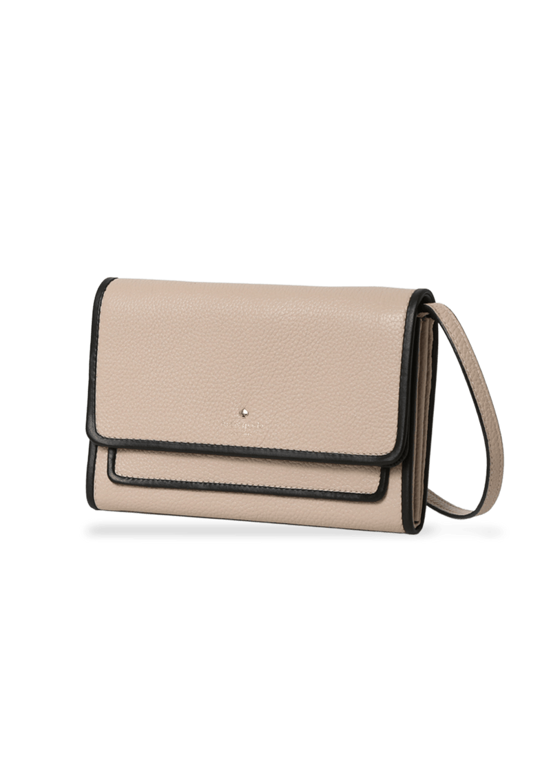 LEATHER FLAP CROSSBODY