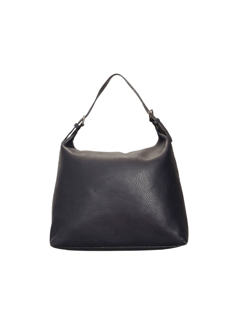 LEATHER FLAP SHOULDER BAG