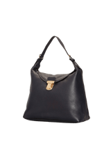 LEATHER FLAP SHOULDER BAG