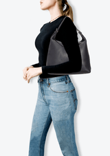 LEATHER FLAP SHOULDER BAG