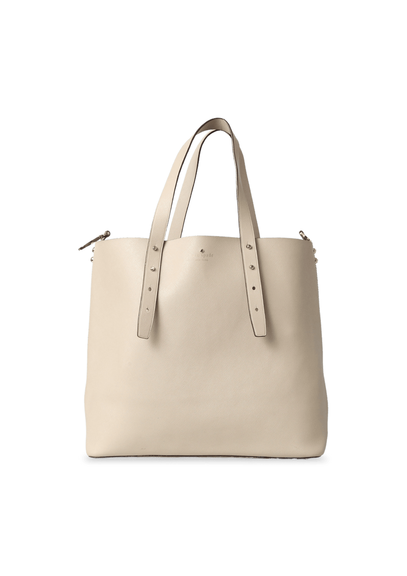 BOLSA KATE SPADE LEATHER TOTE BAG BEGE Gringa