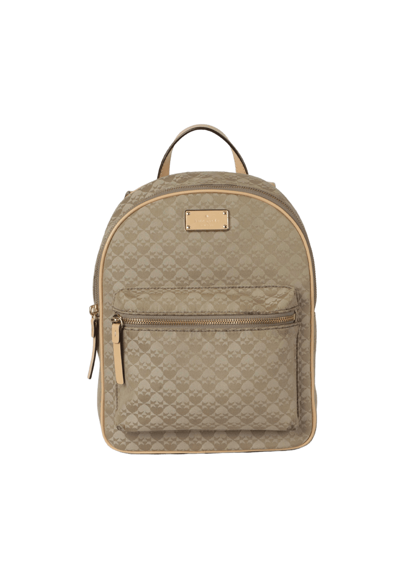 LEATHER-TRIMMED BACKPACK