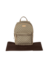 LEATHER-TRIMMED BACKPACK