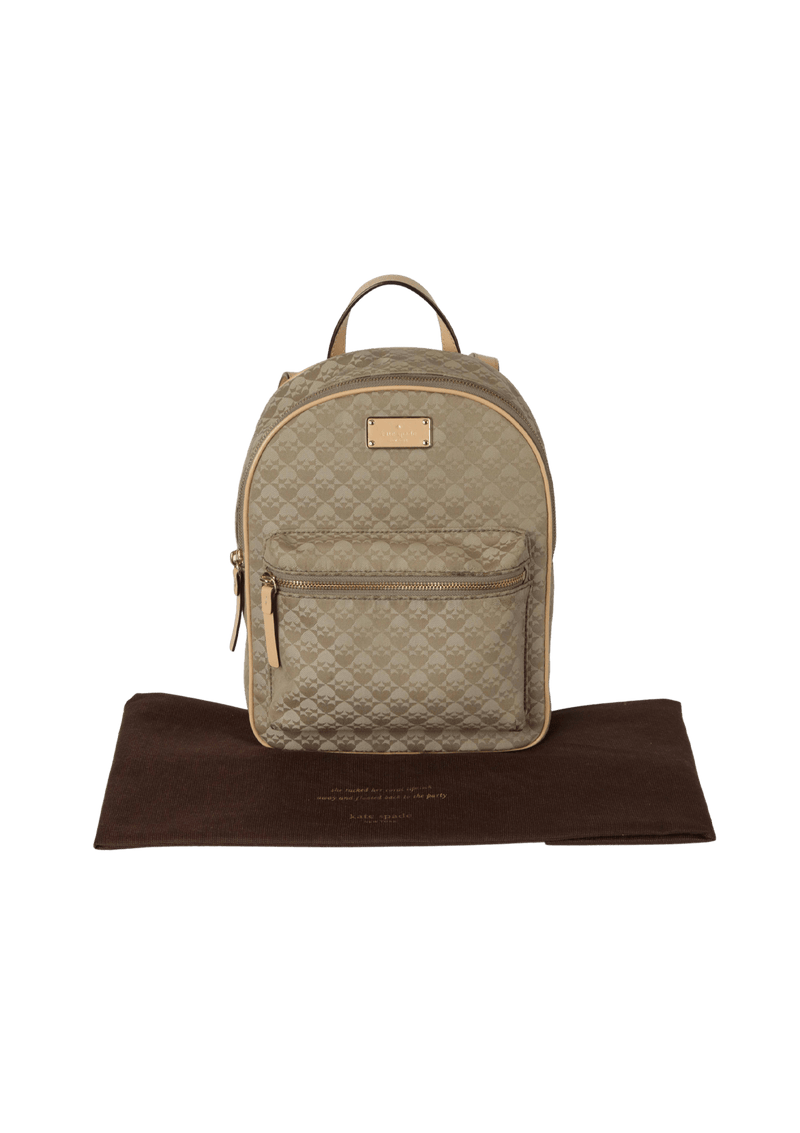 LEATHER-TRIMMED BACKPACK