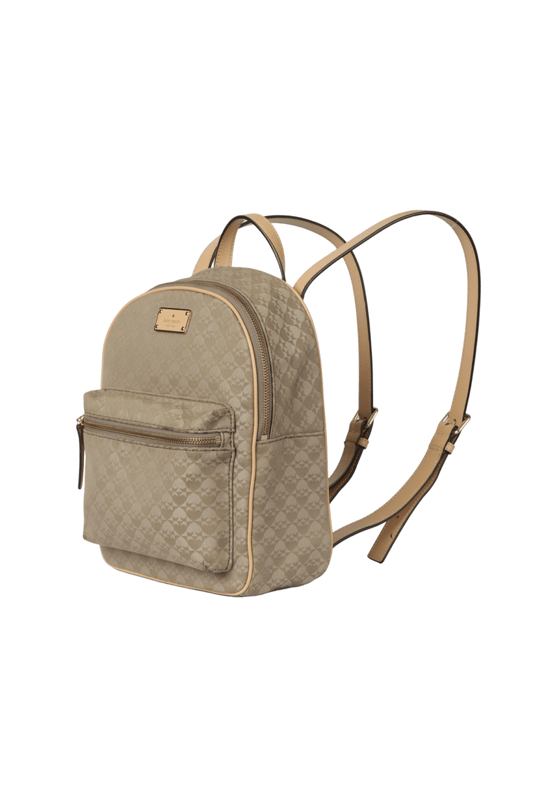 LEATHER-TRIMMED BACKPACK