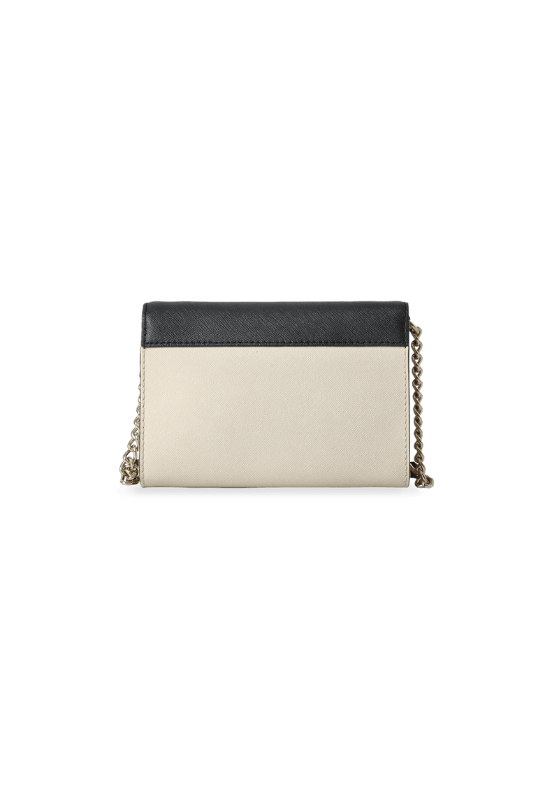 SAFFIANO FLAP CROSSBODY