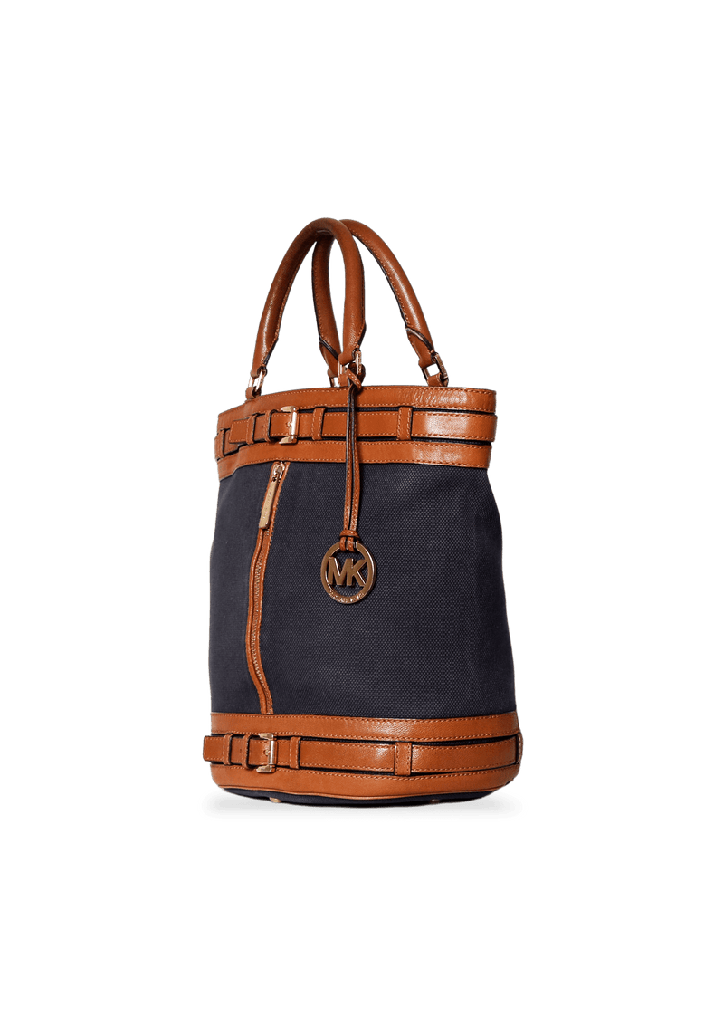 Large top bucket bag