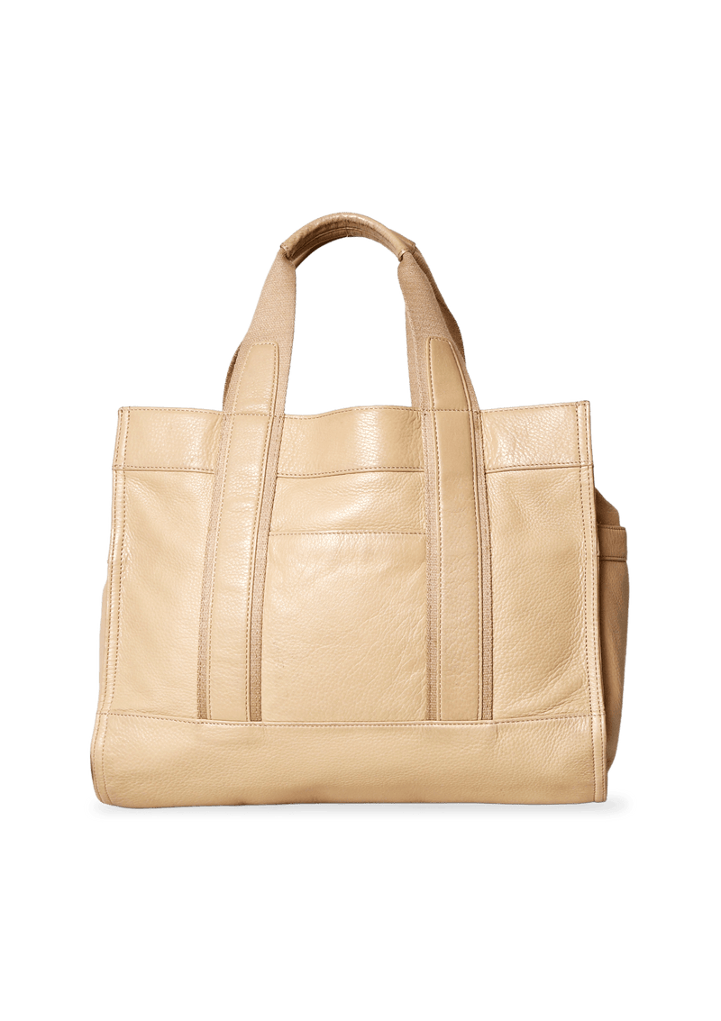 LOGO LEATHER TOTE