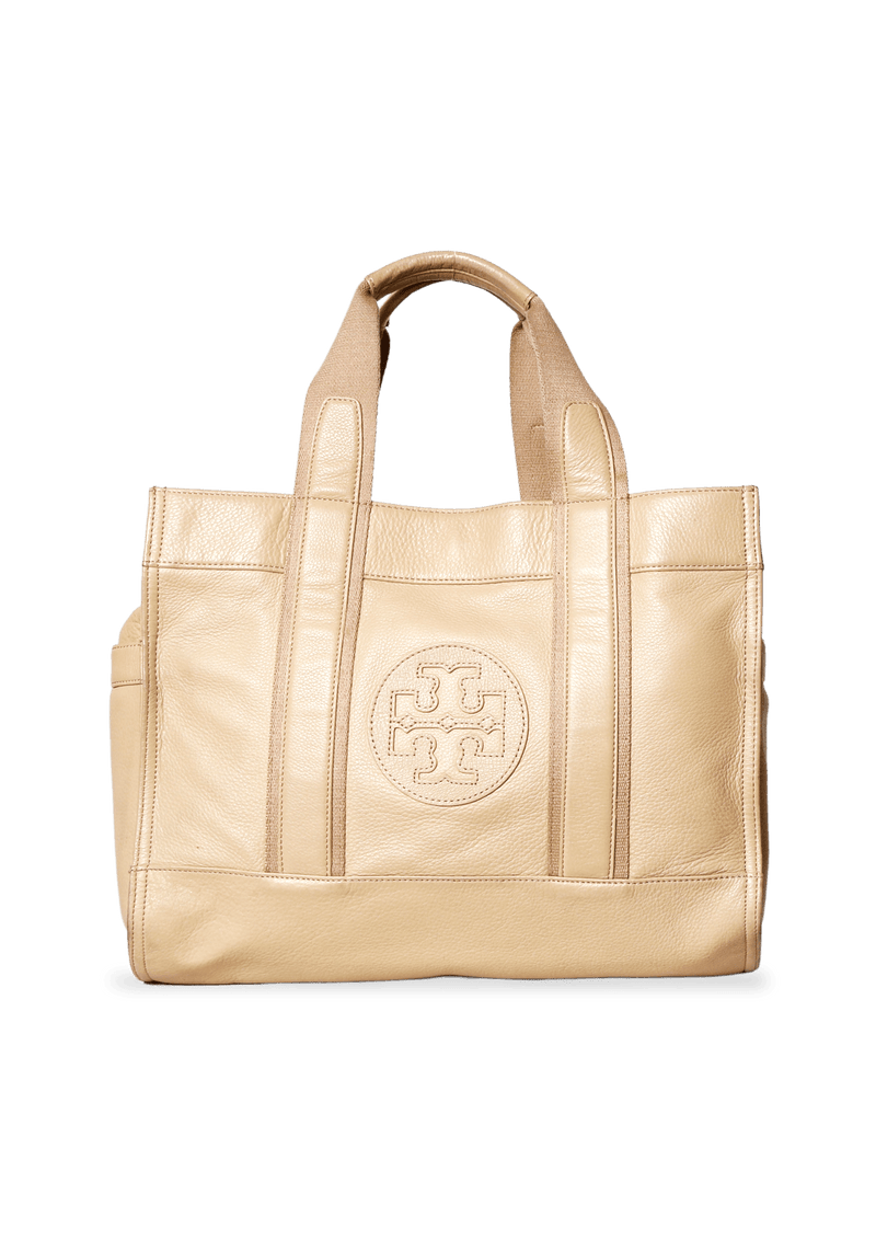 LOGO LEATHER TOTE