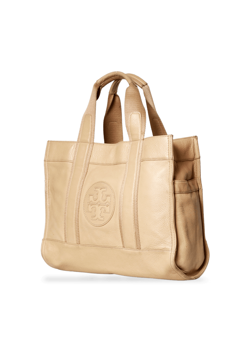 LOGO LEATHER TOTE