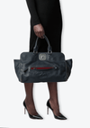 GRAINED LEATHER TOTE