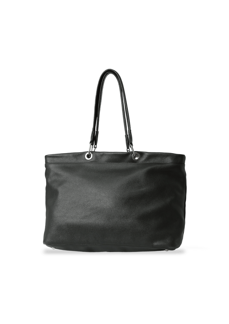 GRAINED LEATHER TOTE