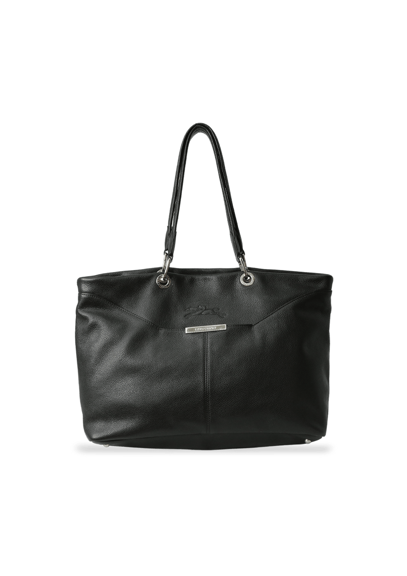 GRAINED LEATHER TOTE