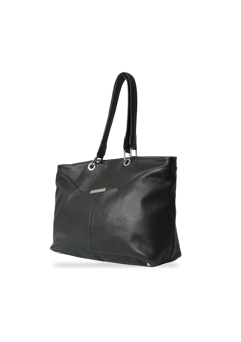 GRAINED LEATHER TOTE