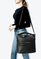 LEATHER HOBO BAG